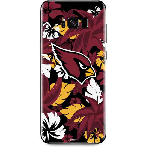 NFL Arizona Cardinals Tropical Print Galaxy S8 Skin