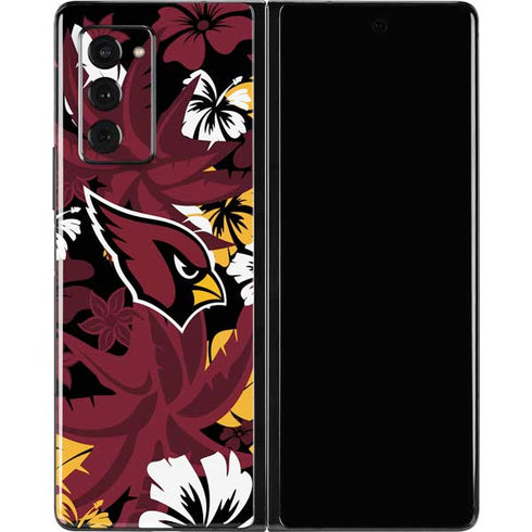 NFL Arizona Cardinals Tropical Print Galaxy Z Fold2 5G Skin