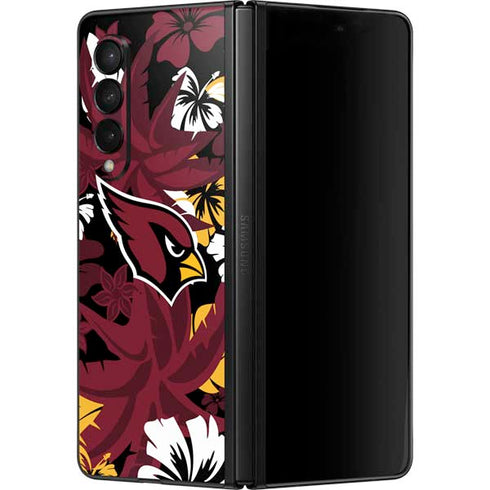 NFL Arizona Cardinals Tropical Print Galaxy Z Fold3 5G Skin