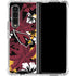 NFL Arizona Cardinals Tropical Print Galaxy Z Fold4 5G Clear Case