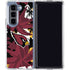 NFL Arizona Cardinals Tropical Print Galaxy Z Fold5 5G Clear Case