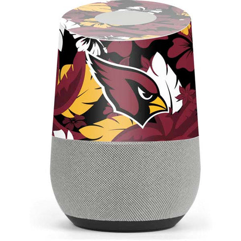 NFL Arizona Cardinals Tropical Print Google Home Skin