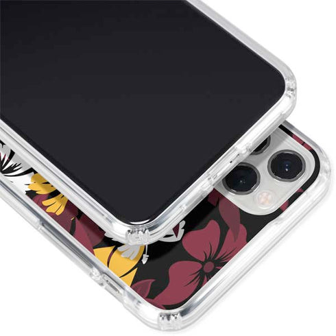 NFL Arizona Cardinals Tropical Print iPhone 11 Pro Clear Case