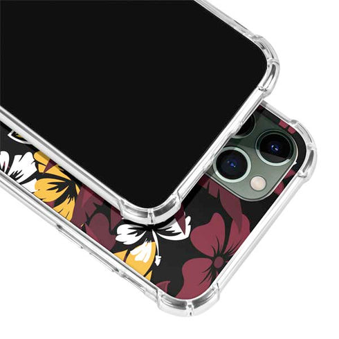 NFL Arizona Cardinals Tropical Print iPhone 11 Pro Max Clear Case