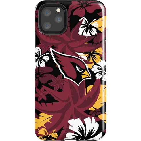 NFL Arizona Cardinals Tropical Print iPhone 11 Pro Max Impact Case