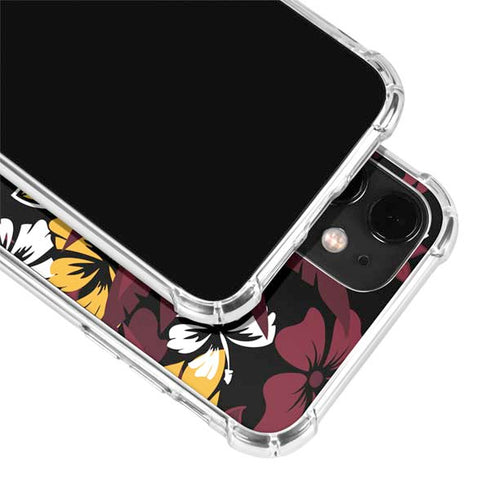 NFL Arizona Cardinals Tropical Print iPhone 12 Mini Clear Case
