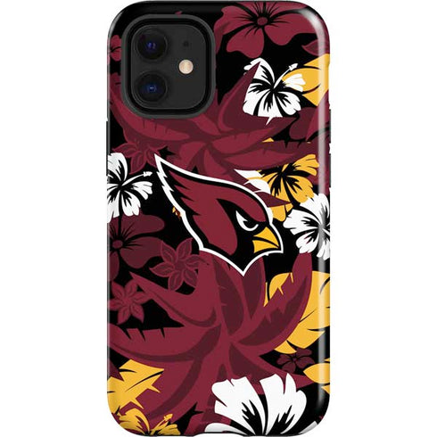 NFL Arizona Cardinals Tropical Print iPhone 12 Mini Impact Case