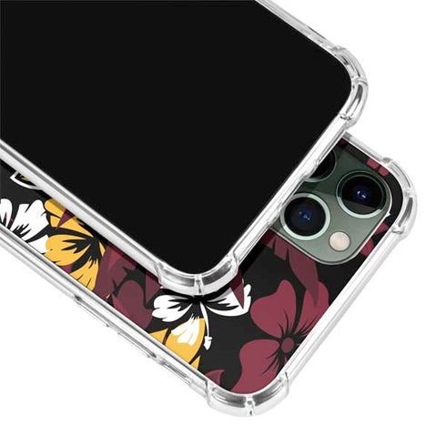 NFL Arizona Cardinals Tropical Print iPhone 12 Pro Clear Case