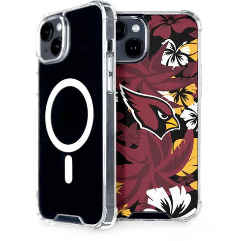 NFL Arizona Cardinals Tropical Print iPhone 13 MagSafe Case
