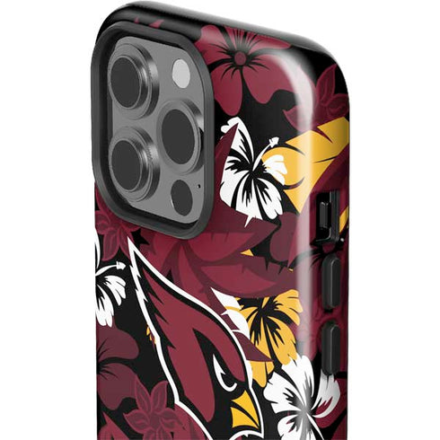 NFL Arizona Cardinals Tropical Print iPhone 13 Pro Impact Case