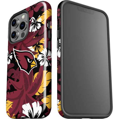 NFL Arizona Cardinals Tropical Print iPhone 13 Pro Impact Case