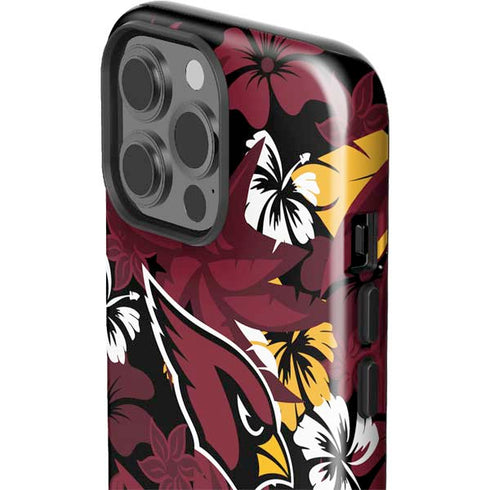 NFL Arizona Cardinals Tropical Print iPhone 13 Pro Max Impact Case