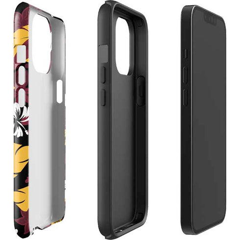 NFL Arizona Cardinals Tropical Print iPhone 13 Pro Max Impact Case