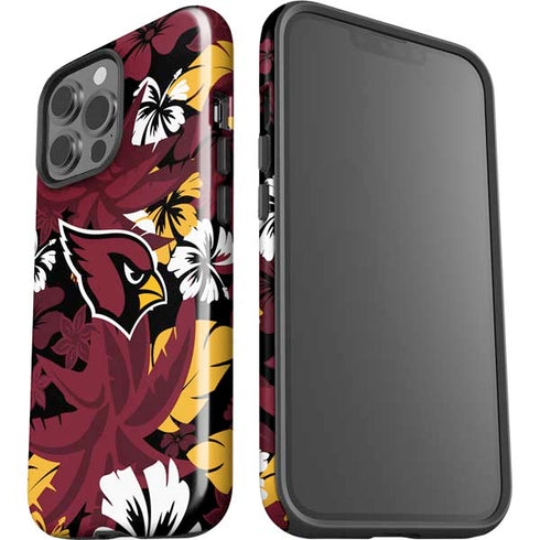 NFL Arizona Cardinals Tropical Print iPhone 13 Pro Max Impact Case