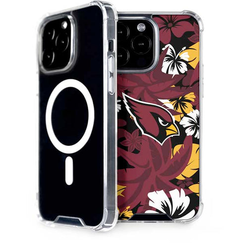 NFL Arizona Cardinals Tropical Print iPhone 13 Pro Max MagSafe Case