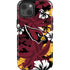NFL Arizona Cardinals Tropical Print iPhone 15 Impact Case