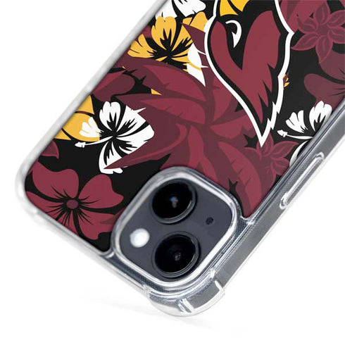 NFL Arizona Cardinals Tropical Print iPhone 14 Plus MagSafe Case