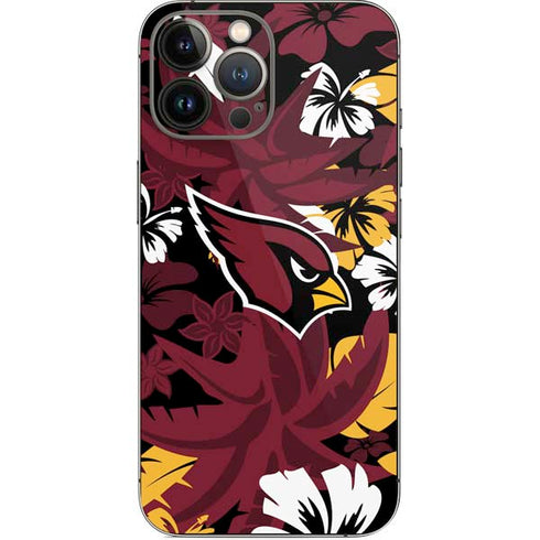 NFL Arizona Cardinals Tropical Print iPhone 14 Pro Max Skin