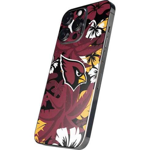 NFL Arizona Cardinals Tropical Print iPhone 15 Pro Skin