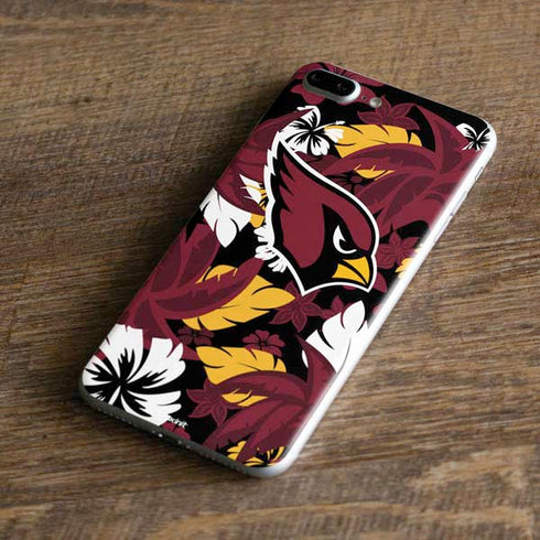 NFL Arizona Cardinals Tropical Print iPhone 8 Plus Skin