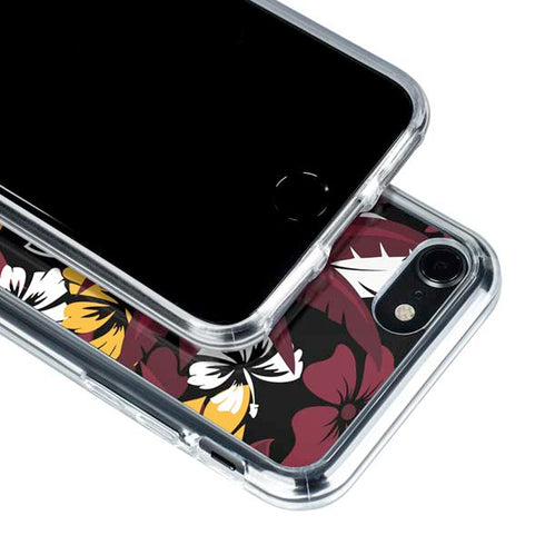 NFL Arizona Cardinals Tropical Print iPhone SE (2nd & 3rd Gen) Clear Case