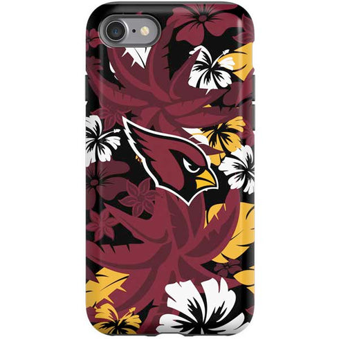 NFL Arizona Cardinals Tropical Print iPhone SE (2nd & 3rd Gen) Pro Case