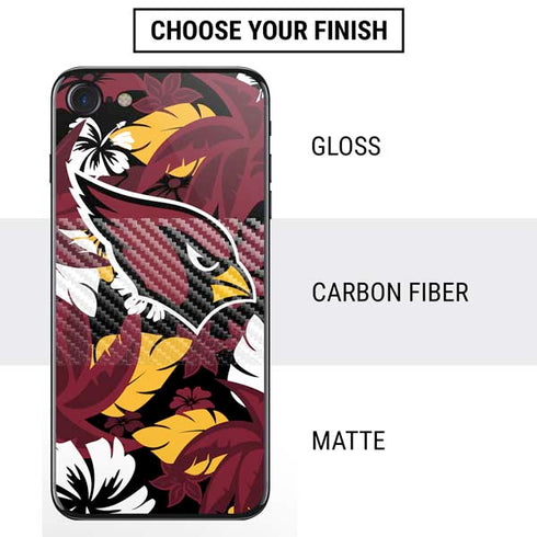 NFL Arizona Cardinals Tropical Print iPhone SE (2nd & 3rd Gen) Skin