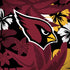 NFL Arizona Cardinals Tropical Print iPhone X Pro Case