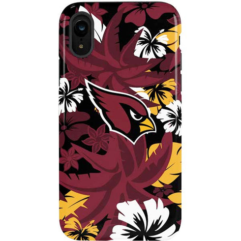 NFL Arizona Cardinals Tropical Print iPhone XR Pro Case