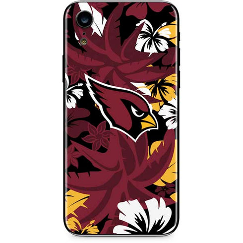 NFL Arizona Cardinals Tropical Print iPhone XR Skin