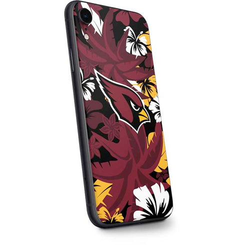 NFL Arizona Cardinals Tropical Print iPhone XR Skin