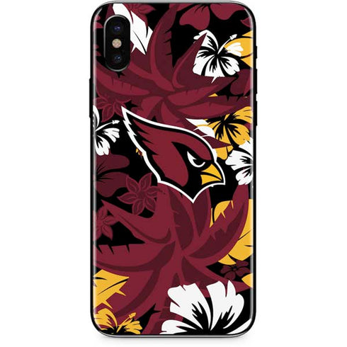 NFL Arizona Cardinals Tropical Print iPhone XS Max Skin