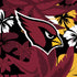 NFL Arizona Cardinals Tropical Print iPhone XS Skin