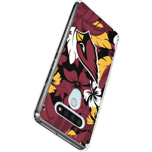 NFL Arizona Cardinals Tropical Print LG Stylo 6 Clear Case