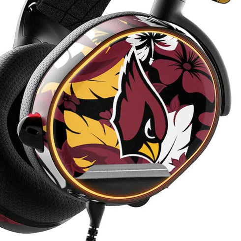 NFL Arizona Cardinals Tropical Print SteelSeries Arctis 3 Skin
