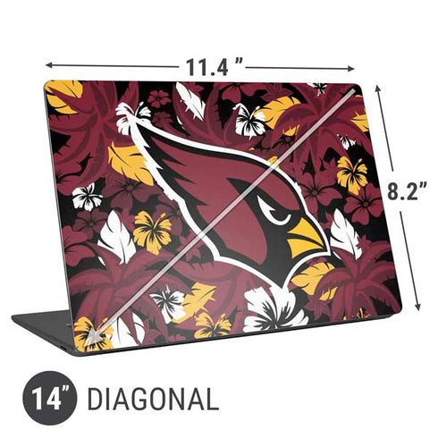 NFL Arizona Cardinals Tropical Print Universal Laptop 14in (11.4 x 8.2in) Skin