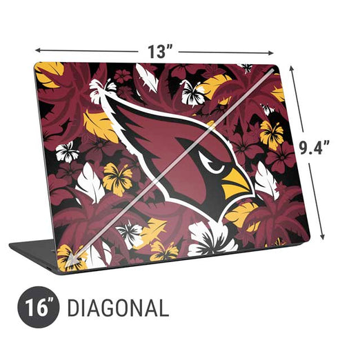 NFL Arizona Cardinals Tropical Print Universal Laptop 16in (13 x 9.4in) Skin