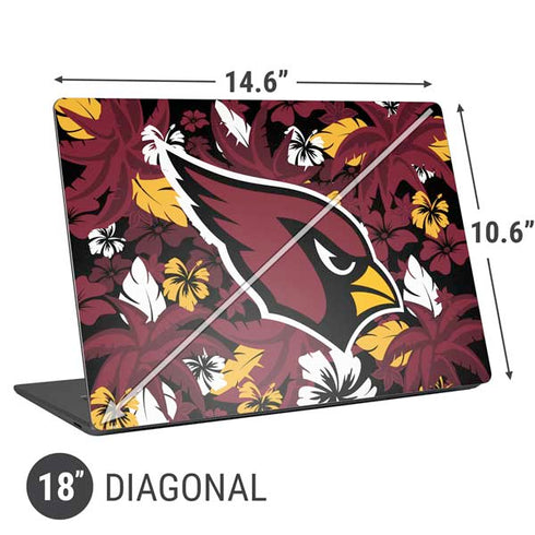 NFL Arizona Cardinals Tropical Print Universal Laptop 18in (14.6 x 10.6in) Skin