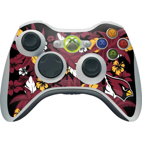 NFL Arizona Cardinals Tropical Print Xbox 360 Wireless Controller Skin