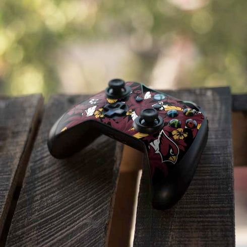 NFL Arizona Cardinals Tropical Print Xbox One S Controller Skin
