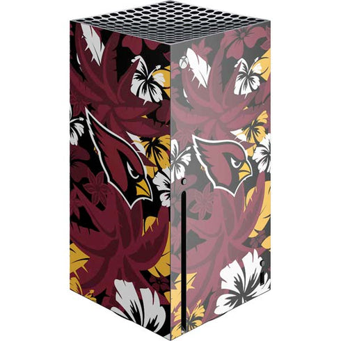 NFL Arizona Cardinals Tropical Print Xbox Series X Console Skin