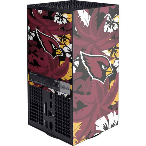 NFL Arizona Cardinals Tropical Print Xbox Series X Console Skin
