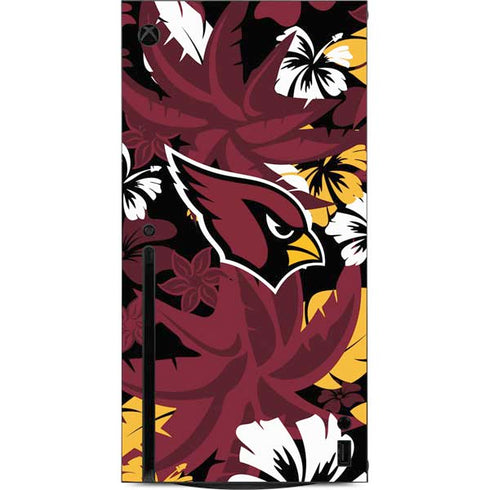 NFL Arizona Cardinals Tropical Print Xbox Series X Console Skin