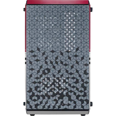 NFL Arizona Cardinals White Striped Cooler Master MasterBox Q300L Mini Tower Skin