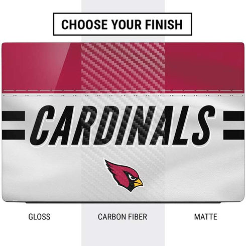 NFL Arizona Cardinals White Striped Dell Vostro Skin