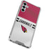 NFL Arizona Cardinals White Striped Galaxy A13 5G Clear Case