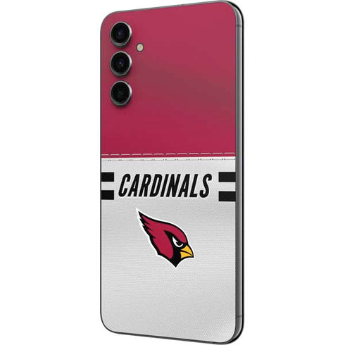NFL Arizona Cardinals White Striped Galaxy A14 5G Skin
