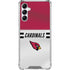 NFL Arizona Cardinals White Striped Galaxy A15 5G Clear Case
