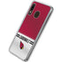 NFL Arizona Cardinals White Striped Galaxy A20 Clear Case