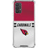 NFL Arizona Cardinals White Striped Galaxy A32 5G Clear Case